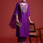 Women Viscose Rayon Kurta Pant Dupatta Set