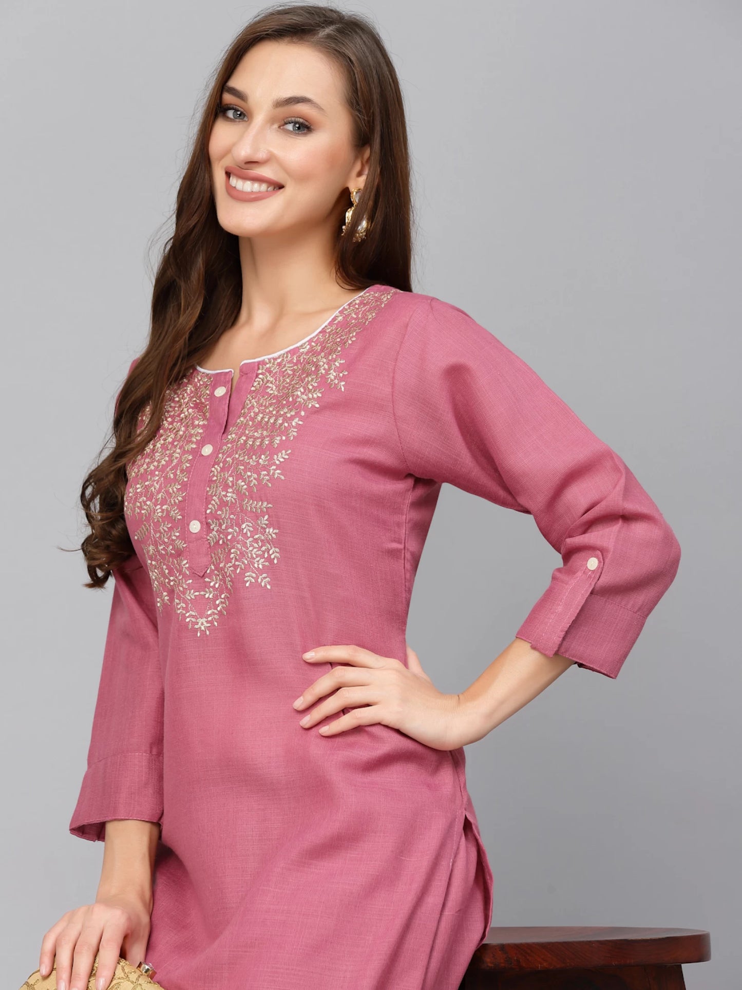 Women Cotton Silk Kurta Palazzo Set