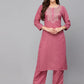 Women Cotton Silk Kurta Palazzo Set