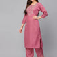 Women Cotton Silk Kurta Palazzo Set