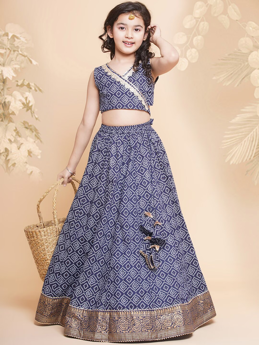 Girls Printed Ready to Wear Lehenga