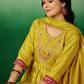Embroidered Kurta With Trouser & Dupatta
