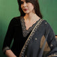 Yoke-Designed A-Line Kurta With Trouser & Dupatta Set