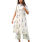 Women's Rayon Viscose Printed A-Line Kurta with Pant