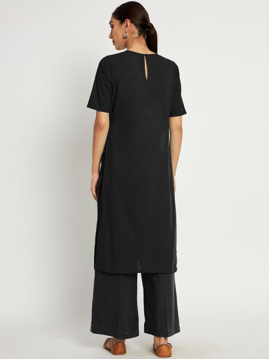Short Sleeves Straight Kurta - Just the top