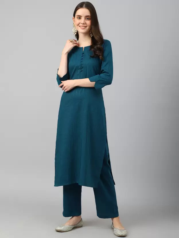 Women Viscose Rayon Kurta Pant Set