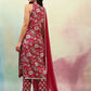 Floral Printed Regular Pure Cotton Straight Kurta with Palazzos & Dupatta