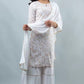 Women Elegant Viscose Rayon Kurta and Sharara Set with Dupatta