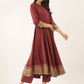 Ethnic Motifs Printed Mandarin Collar Kurta with Trousers & Dupatta