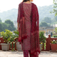 Ethnic Motifs Printed V-Neck Straight Kurta & Palazzos With Dupatta