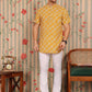 Floral Printed Mandarin Collar Short Kurta