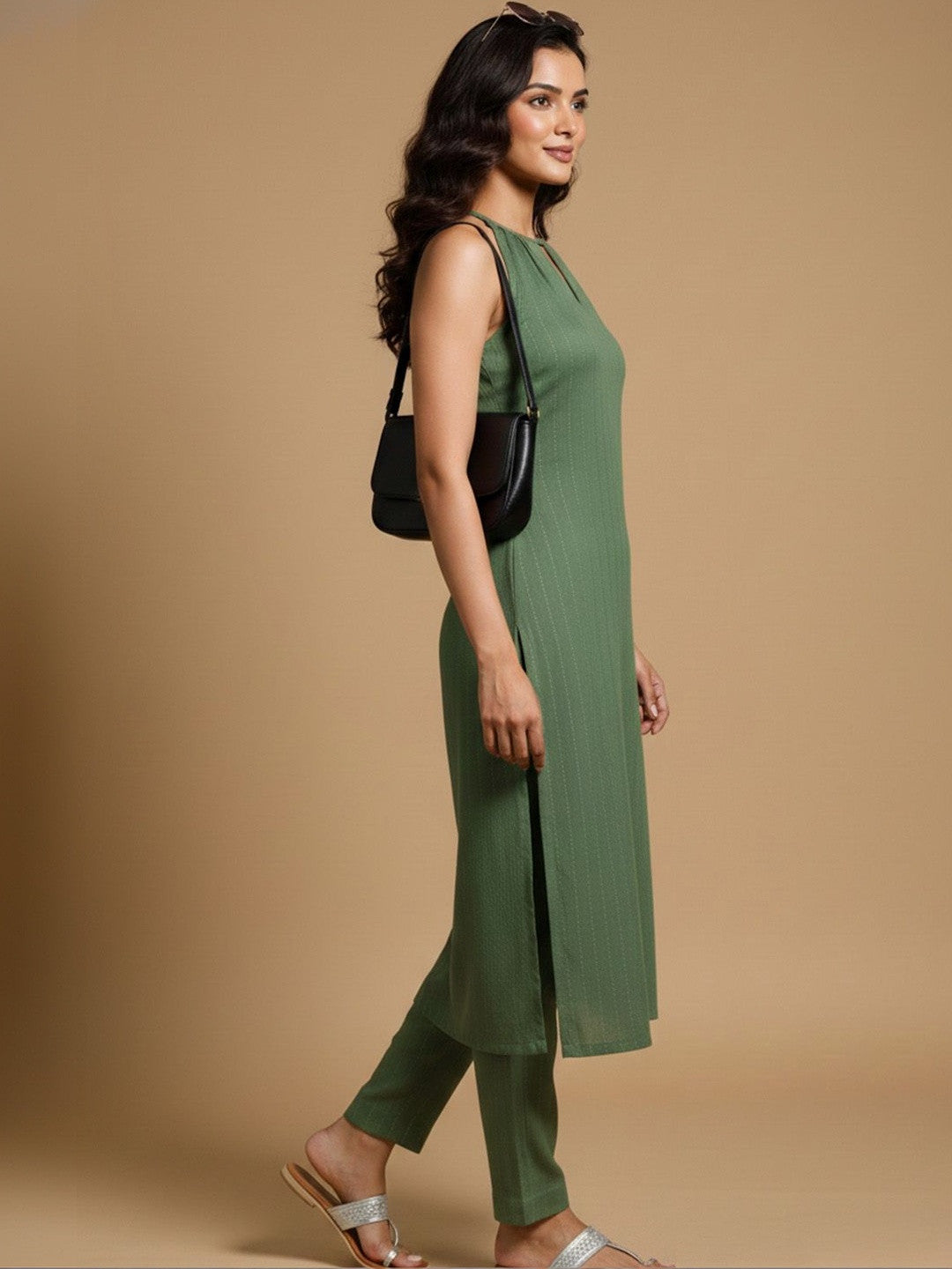 Women Regular Kurta with Trousers - Amy's Cart