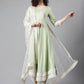 Women Regular Thread Work Kurta with Trousers & With Dupatta