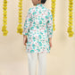 Boys Floral Printed Regular Kurta with Pyjamas