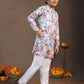 Boys Floral Printed Regular Kurta with Pyjamas