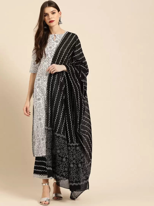 Women Viscose Rayon Kurta Palazzo Set