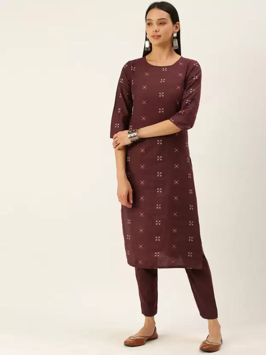 Women Pure Cotton Kurta Pant Set