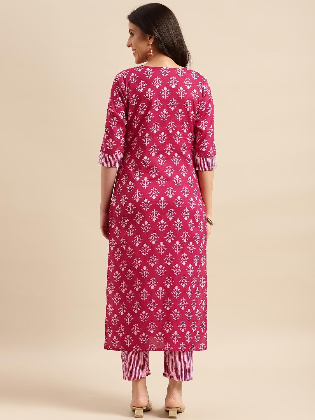 Women's Pink Kurta with Pant