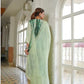 Women Pista Green Viscose Rayon Kurta Pant Dupatta Set