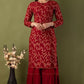 Women Elegant Viscose Rayon Kurta and Sharara Set with Dupatta