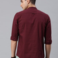 Men Maroon & Off-White Printed Straight Kurta