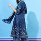 Women Blue Pure Cotton Kurta Palazzo Set