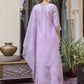 Lavender Kurta pant dupatta set