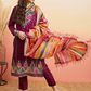 Purple Ethnic Motifs Embroidered Gotta Patti Straight Kurta With Trouser & Dupatta