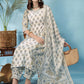 Women Floral Printed Regular Kurta with Trousers & With Dupatta