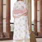 Floral Printed Thread Work Pure Cotton Kurta with Trousers & Dupatta