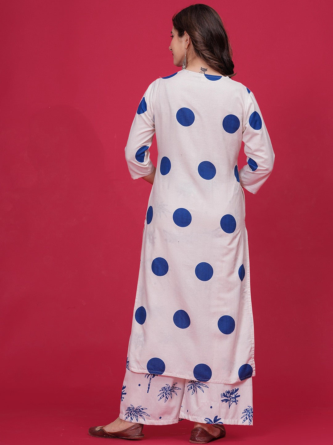 Women Polka Dot Kurta Sets