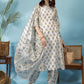 Women Floral Printed Regular Kurta with Trousers & With Dupatta