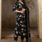 Women Printed Pure Cotton Kurta & Trouser With Dupatta