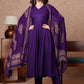 V-Neck Kurta With Trousers & Dupatta