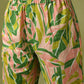 Floral Printed Beads & Stone Pure Cotton Straight Kurta & Trousers