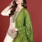 Ethnic Motifs Embroidered Kurta with Trousers & Dupatta