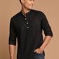 Men Solid Cotton Blend Kurta