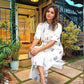 Women's Rayon Viscose Printed A-Line Kurta with Pant