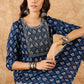Ethnic Motifs Printed Straight Sequinned Kurta with Trousers - Amy's Cart
