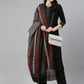 Women Black Yoke Design Kurta with Palazzo & Dupatta