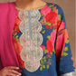 Women Floral Cotton Silk Kurta Pant Dupatta Set