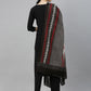 Women Black Yoke Design Kurta with Palazzo & Dupatta