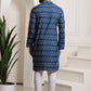 Men Floral Printed Regular Pure Cotton Kurta With Churidar