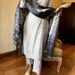 Women Grey Kurta set with Shawl