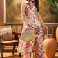 Floral Printed Shirt Collar A-Line Kurta & Palazzos