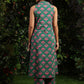 Floral Printed V-Neck Straight Pure Cotton Kurta With Trousers