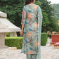 Women Floral Cotton Blend Kurta Pant Dupatta Set