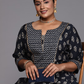 Plus Size Floral Printed Regular Kurta with Palazzos