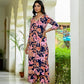 Women's Rayon Blend Printed Straight Kurta with Palazzo