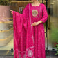Women Viscose Rayon Kurta Pant Dupatta Set